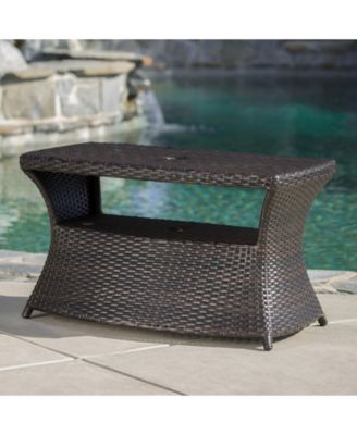 berkeley outdoor wicker side table