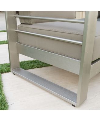 Cape Coral Outdoor Loveseat Sofa with Tray