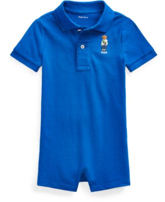 Polo Ralph Lauren Baby Boys Cotton Polo Bear Romper Macy's