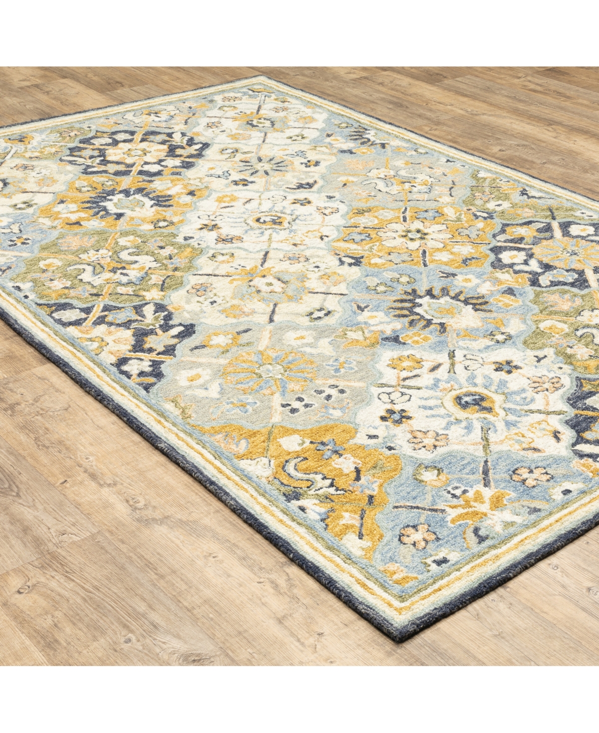 Oriental Weavers Alfresco 28406 Blue 3'6" x 5'6" Area Rug