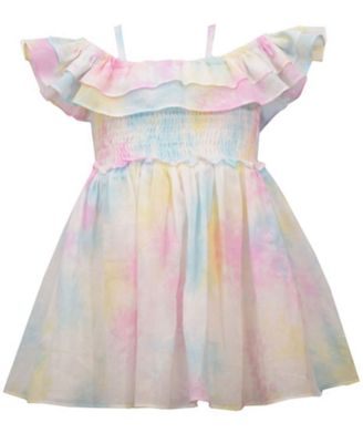 pastel tie dye dress