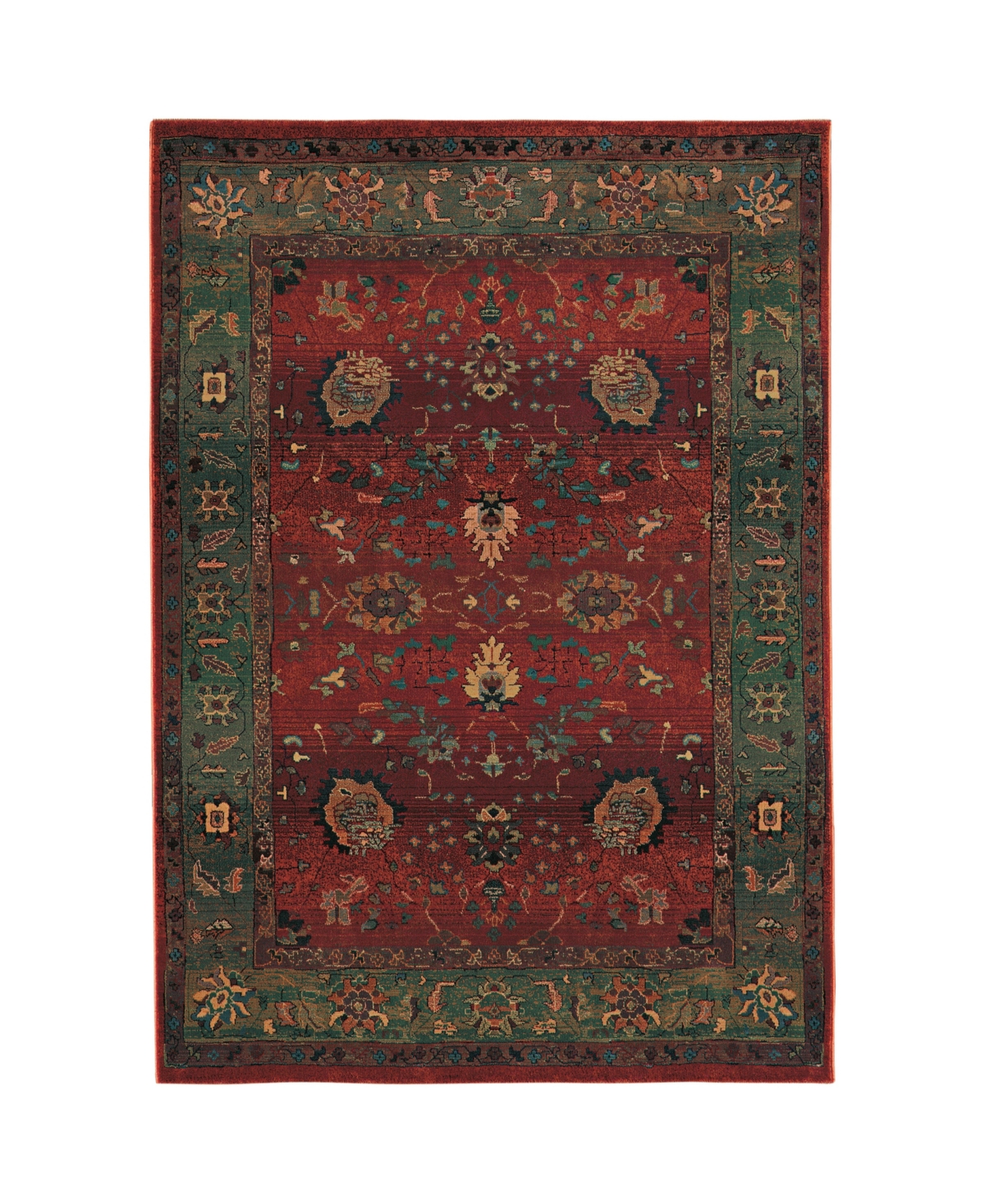 Jhb Design Kismet KIS07 Red 7'10in x 11' Area Rug - Red