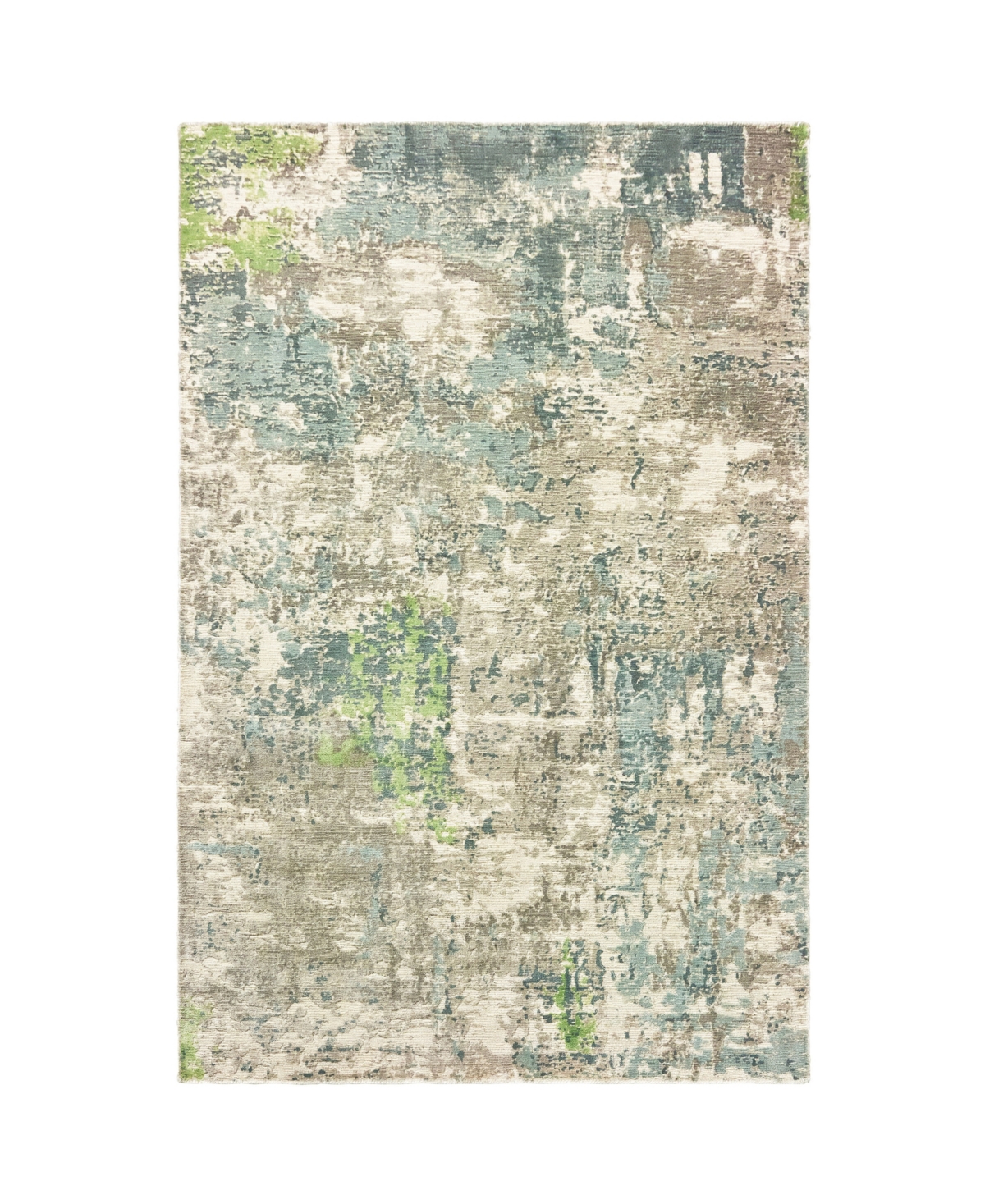 Jhb Design Creation CRE07 Blue 9' x 12' Area Rug - Green