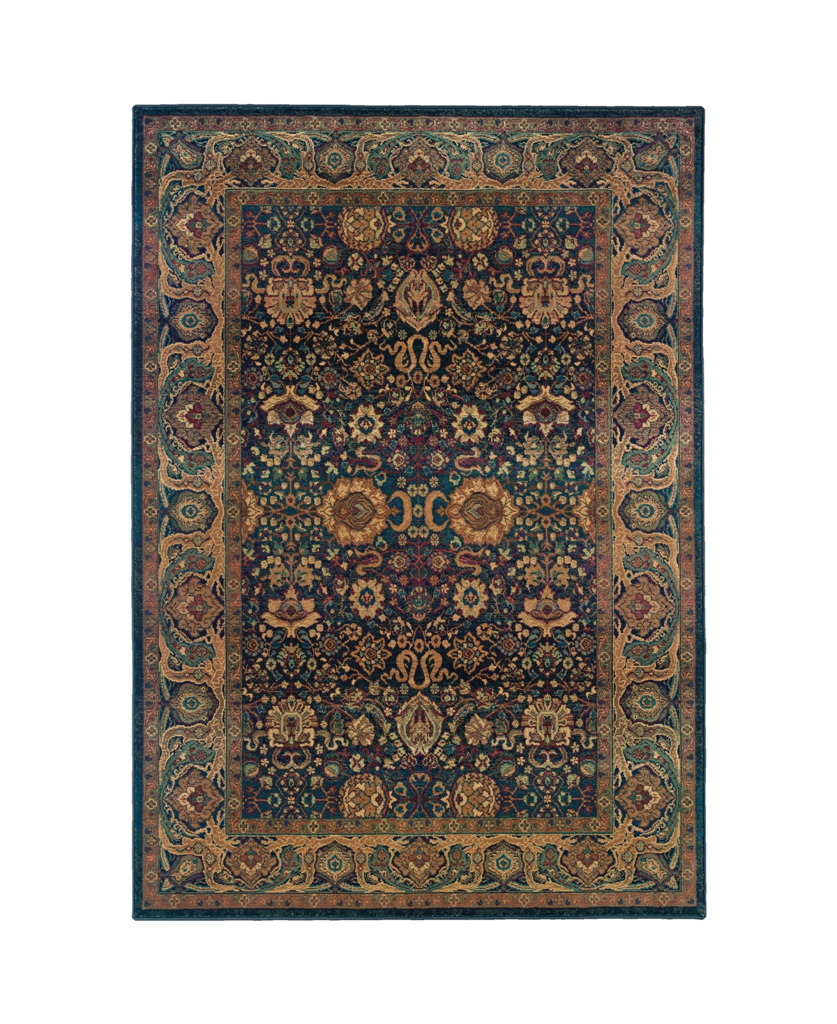 Jhb Design Kismet KIS01 6'7in x 9'1in Area Rug - Blue