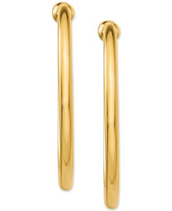 Comfortable Clip on Hoop Earrings Mens Gold Clip on Earrings 