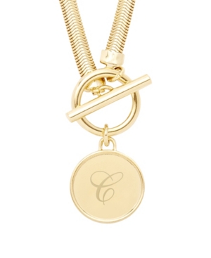 image of brook & york Izzy Toggle Initial Necklace