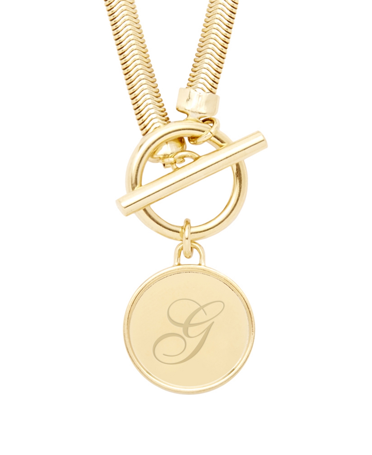 BROOK & YORK IZZY TOGGLE INITIAL NECKLACE