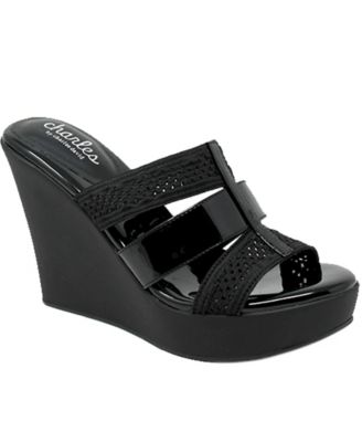 charles by charles david black wedges