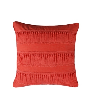 Levtex Majestic Tassel Decorative Pillow, 18" X 18" In Coral