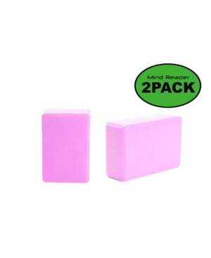 Mind Reader Non-Slip Yoga Foam Block Set of 2