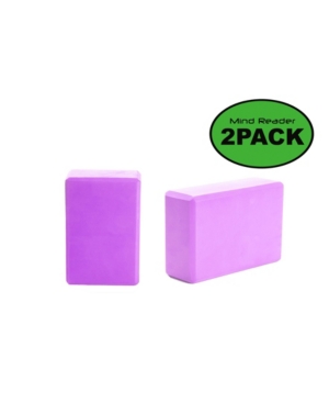 Mind Reader Non-Slip Yoga Foam Block Set of 2
