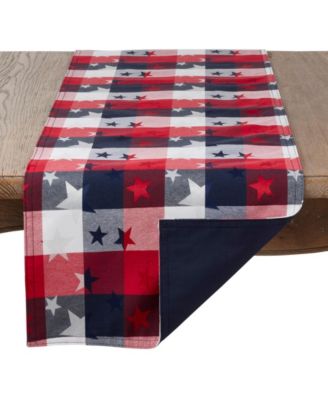 Stars and Checkered Table Runner