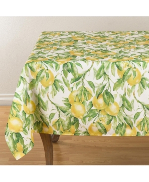 Shop Saro Lifestyle Printed Tablecloth In Multi