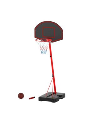 Hey Play Junior Basketball Hoop - Portable Backboard System With Two Rim Height Settings, 7-Inch Ball And Air Pump For Youth, Kids And Toddlers