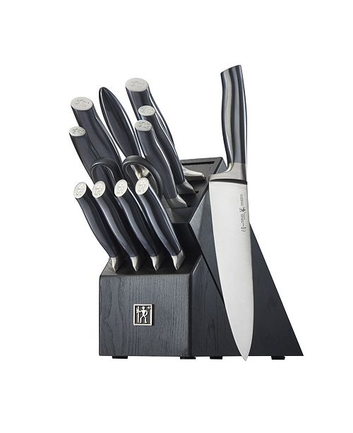 J A Henckels Graphite 13 Piece Knife Block Set Reviews Cutlery Knives Kitchen Macy S
