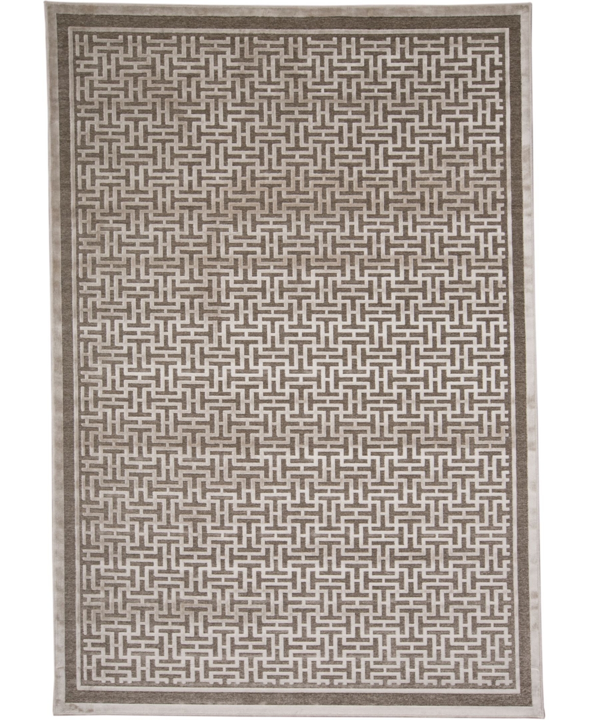 Closeout! Feizy Carolyn R3097 5'3in x 7'6in Area Rug - Pewter