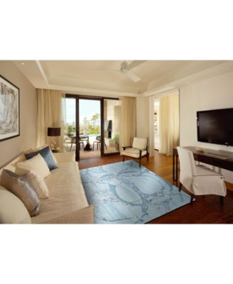 CLOSEOUT! Cosmo R8624 Robins Egg 5' x 8' Area Rug