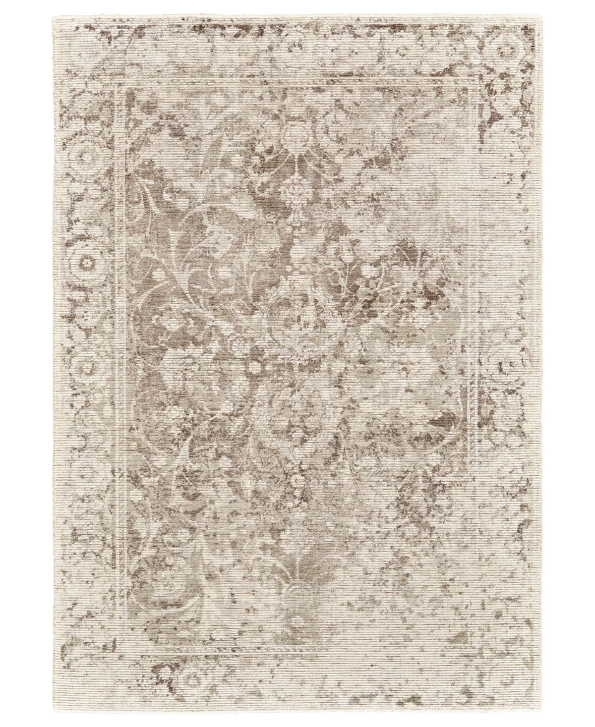 Feizy Sofia R8685 Beige 8' x 8' Round Rug - Beige