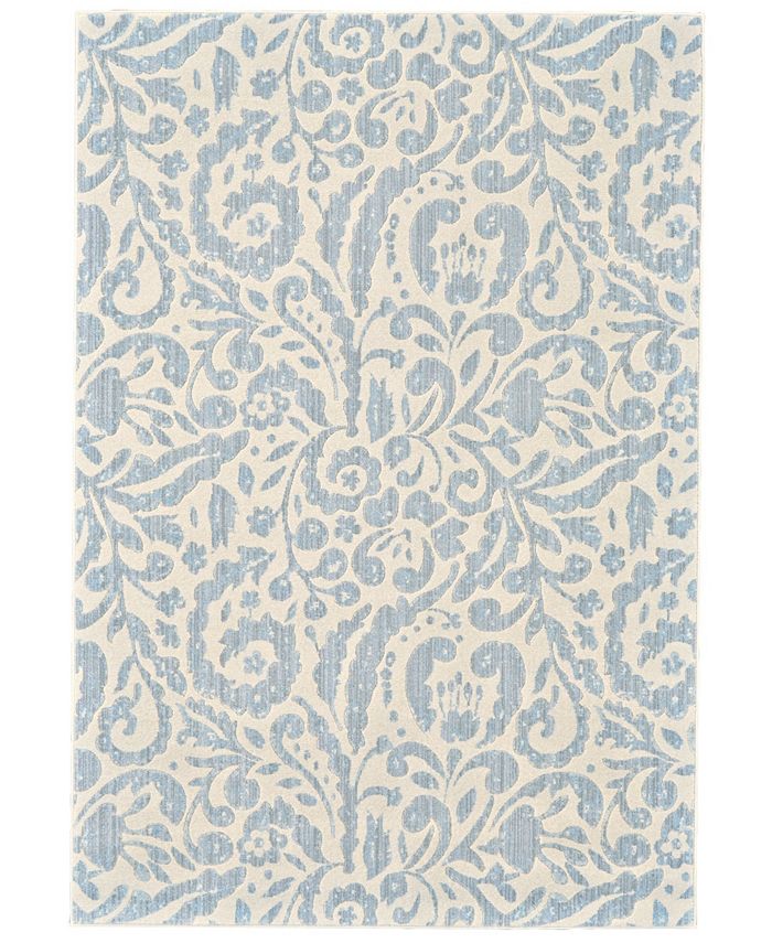 Simply Woven Joelle R3473 Mist 6'7" x 9'6" Area Rug Macy's