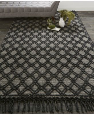 Phoenix R0808 Black 5' x 7'6" Area Rug