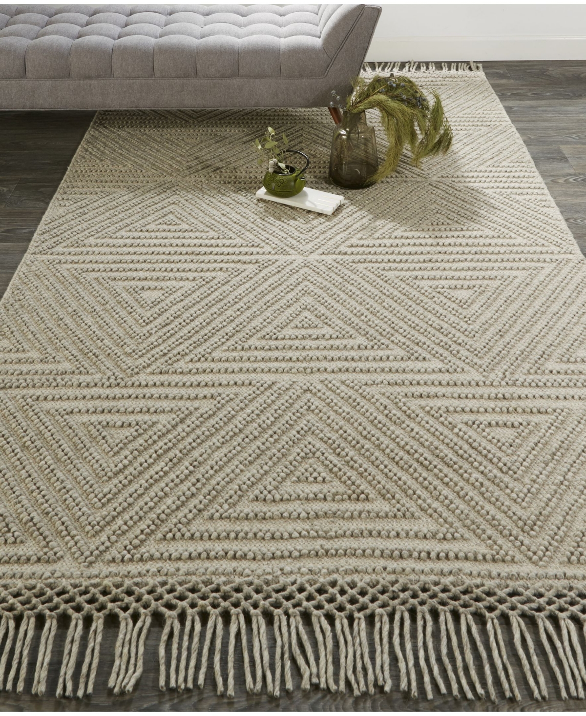Feizy Phoenix R0810 Brown Area Rug