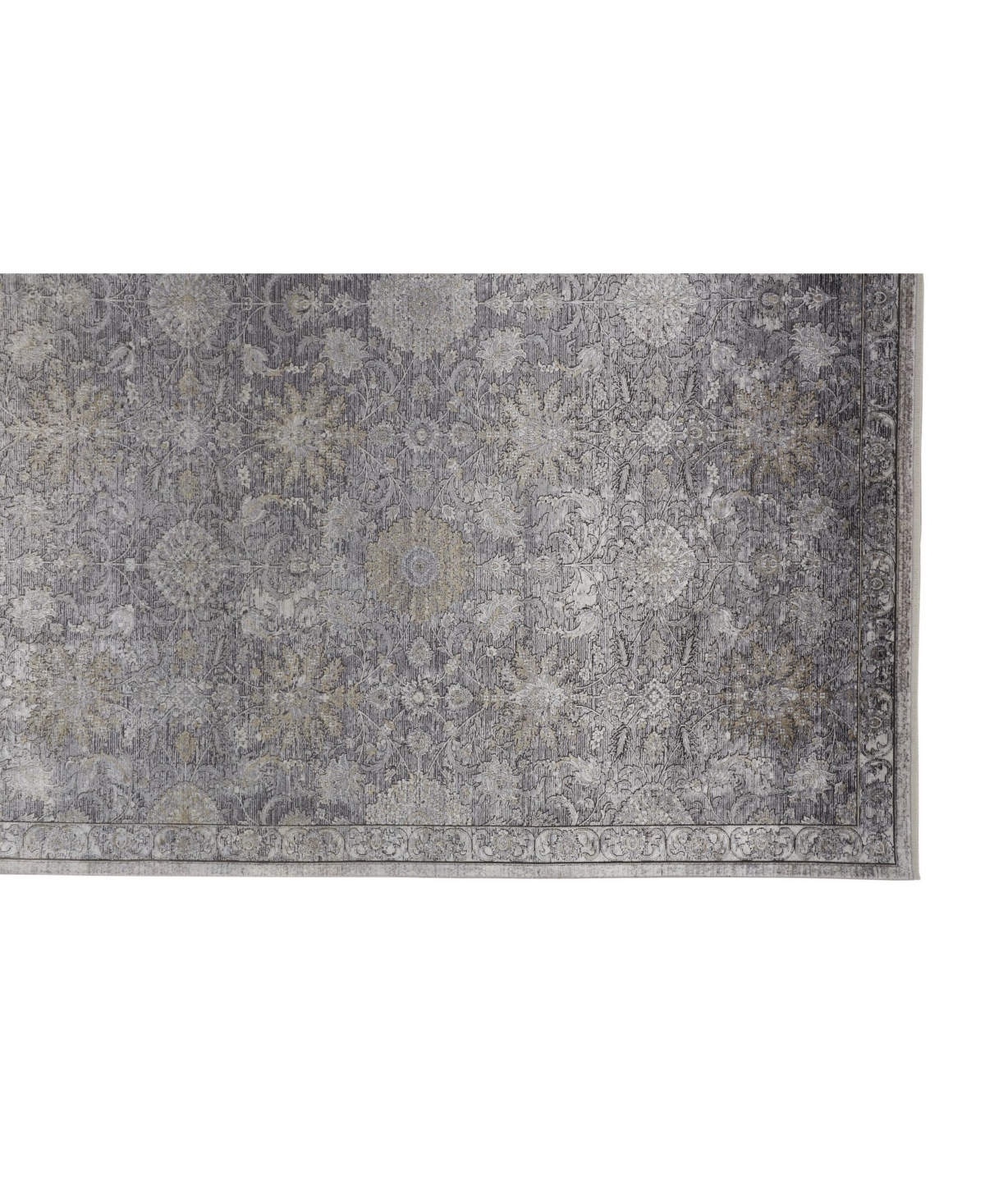 Feizy Sarrant R3963 Charcoal Area Rug