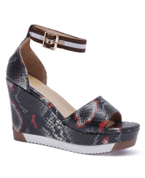 Jane And The Shoe Women's Grace Lug Sole Wedge Sandals Women's Shoes