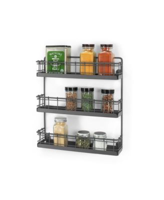 Vintage-like Living Wall Mount 3-Tier Spice Rack