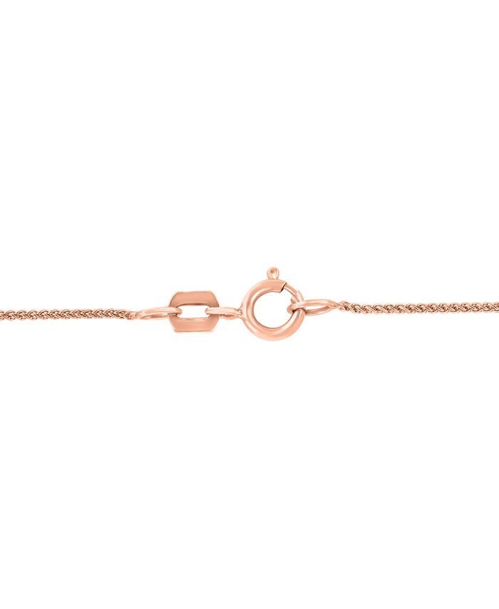 LALI Jewels - Aquamarine (3-1/2 ct. t.w.) & Diamond (1/8 ct. t.w.) 18" Pendant Necklace in 14k Rose Gold
