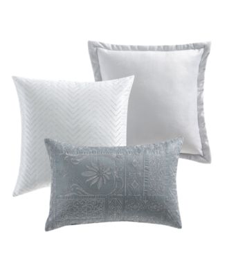 Hallmart Collectibles Dorine Gray 14 PC Comforter Set, Created For Macy's