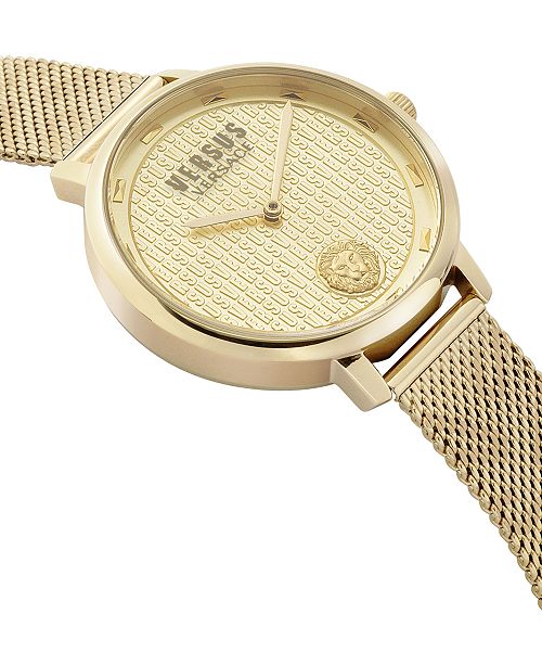 Versus by Versace Women's La Villette GoldTone Stainless Steel Mesh