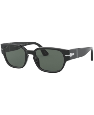 Persol Po2803s Black Sunglasses In Black/green Polar
