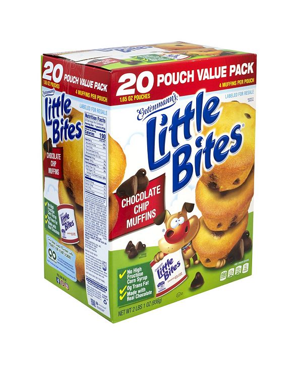 Entenmann's Little Bites Chocolate Chip Muffins, 20 Count & Reviews