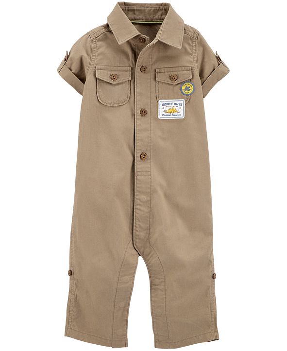 Carter's Baby Boys Cotton Khaki Jumpsuit & Reviews All Baby Kids