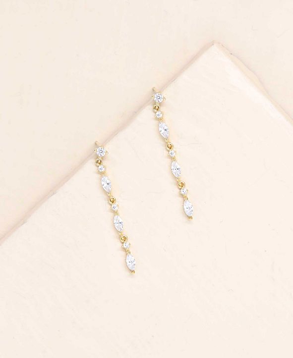 ETTIKA Dainty Linear Crystal Drop Earrings & Reviews - Earrings ...