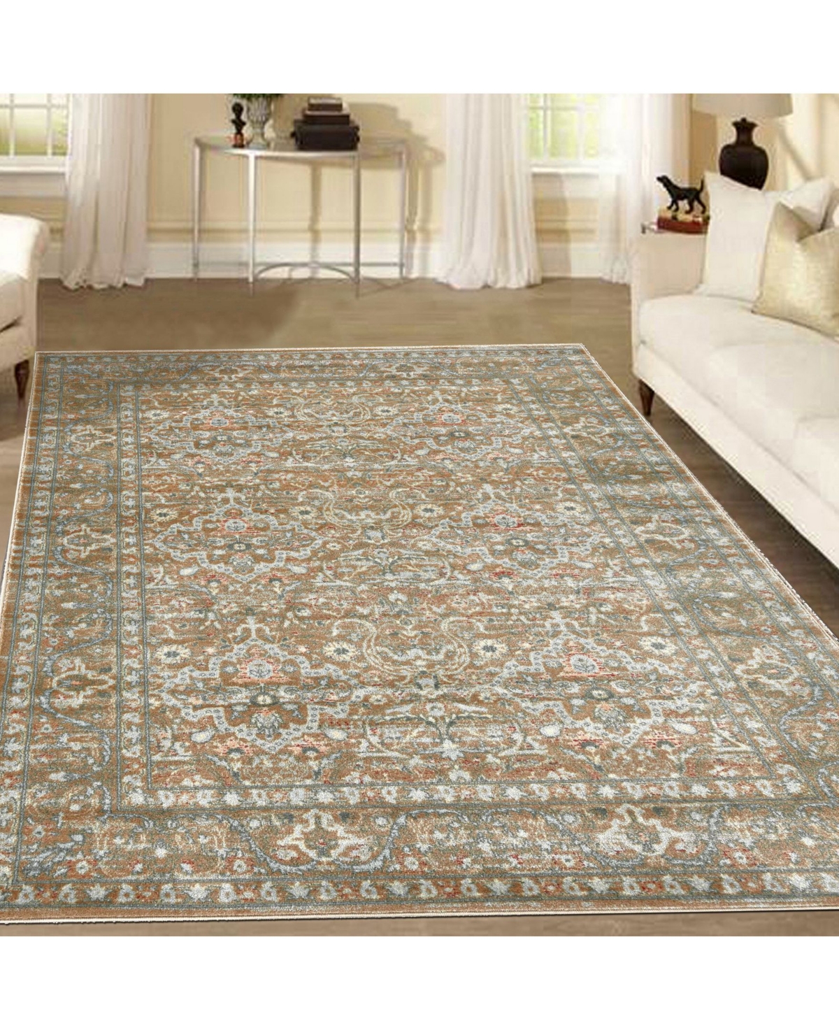 Km Home Silvano Sil-03Area Rug - Beige