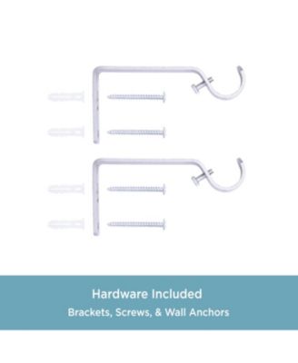 Mission 3/4" Standard Decorative Window Curtain Rod