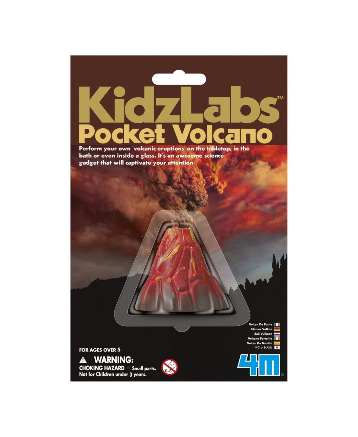 Redbox 4m Kidzlabs Pocket Volcano Science Experiment Kit In Multi