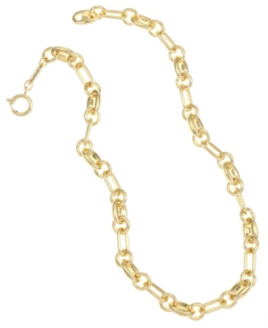 image of Trifari Gold-Tone Link Collar Necklace