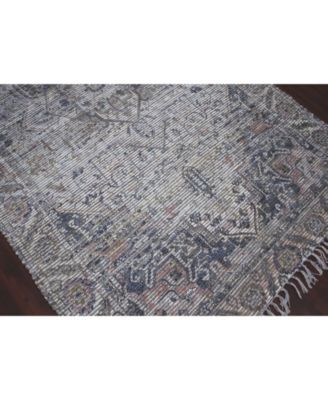 Prairie PRE-5 Mist/ Pink 5' x 7'6" Area Rug