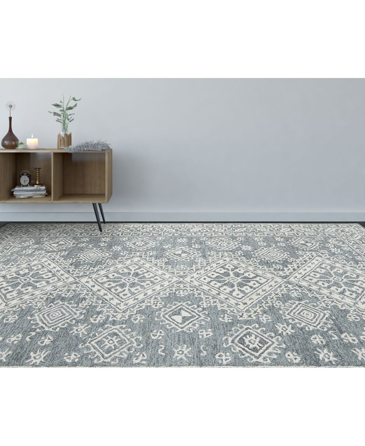 Amer Rugs Boston Bos-61Area Rug - Slate