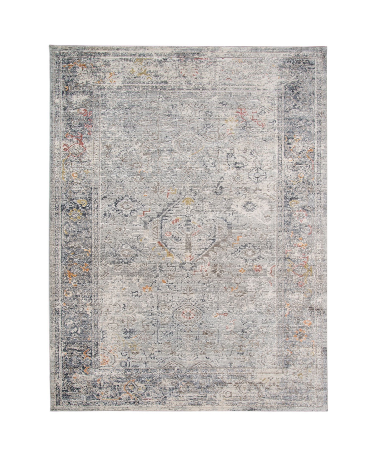 Amer Rugs Fairmont Fai-3 Silver 7'10in x 10'10in Area Rug - Silver