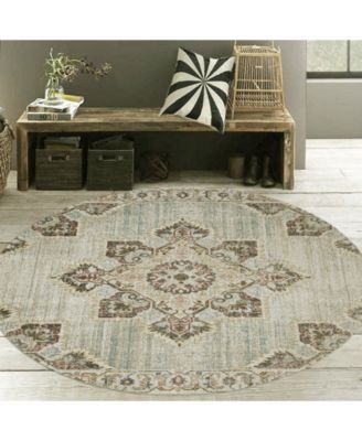 Eternal ETE-20 Beige/Sand 6'7" Round Rug