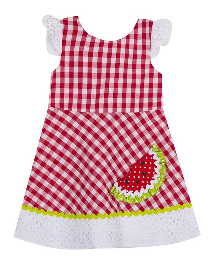Rare Editions Little Girls Watermelon Seersucker Dress Macy s