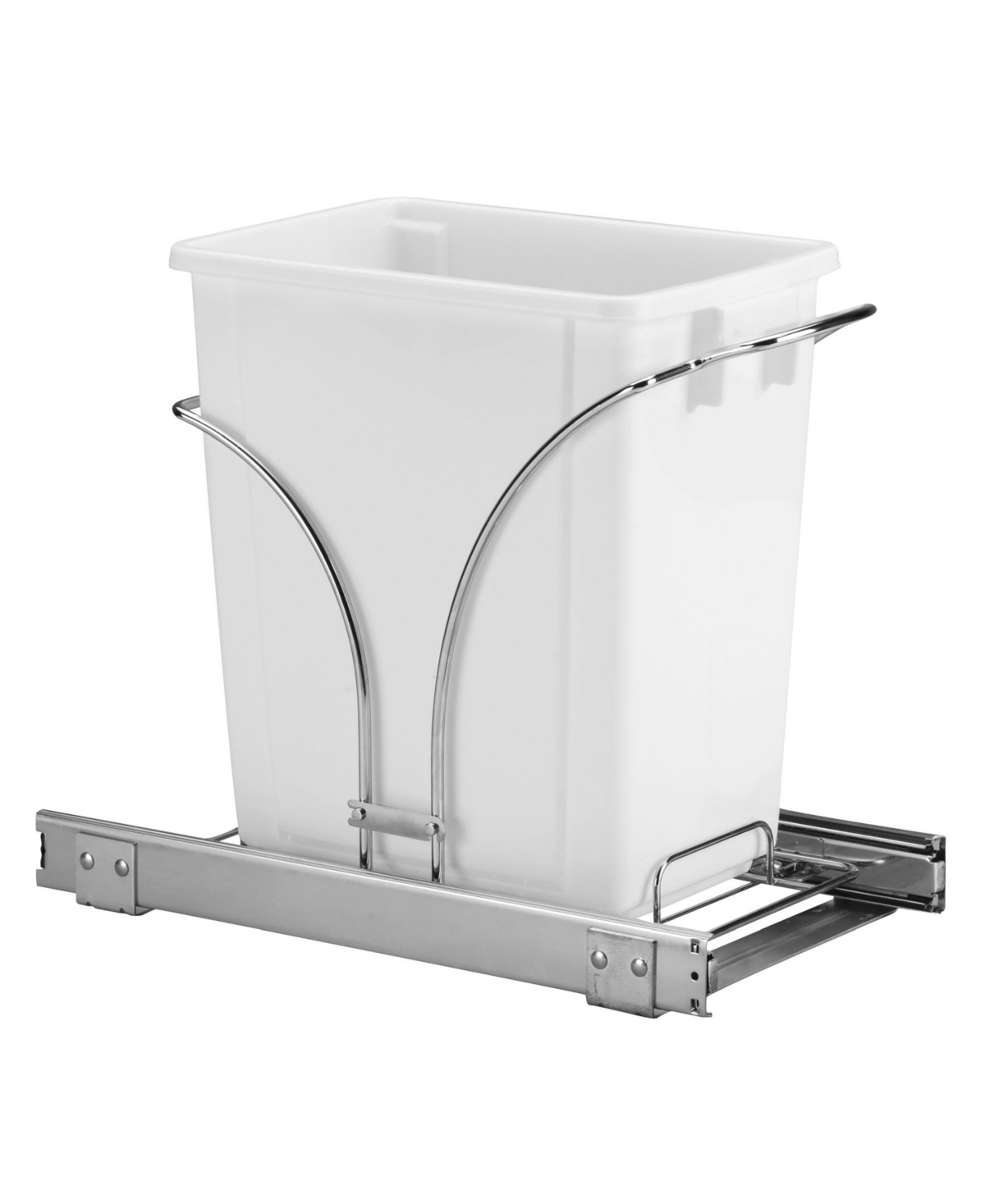 Household Essentials Sliding Trash Can In Chrome