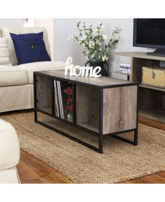Household Essential Ashwood Open Cubby Coffee Table
