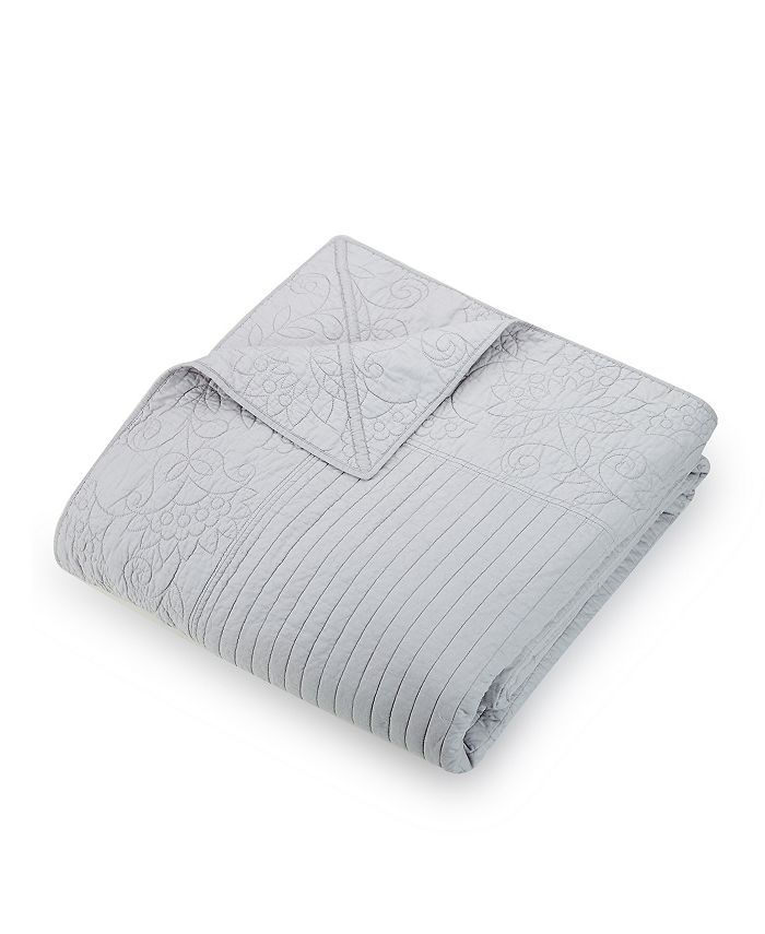 Vera Bradley Laos Lily Full/Queen Coverlet Gray & Reviews Designer Bedding Bed & Bath Macy's