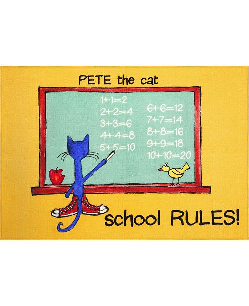 Pete The Cat Elementary School Rules 3 Pelm07 Multi 4 11 X 6 6