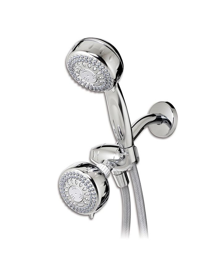 Waterpik TRS523E/553E Combo Fixed Mount, Hand Held Metal Face 5 Mode Shower Head Macy's