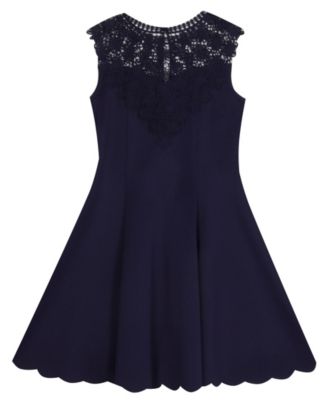 macys girls black dress